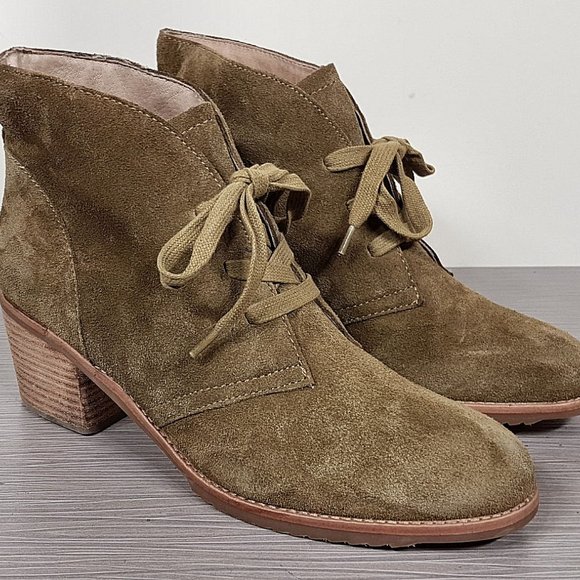 Caslon 'Gia' Lace-Up Bootie, Taupe Suede, Womens Size 8 US / 38 - Picture 3 of 9